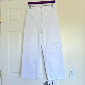 Paige white crop jeans